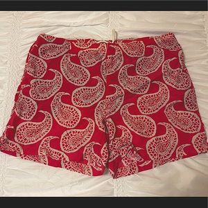 Lands End Mens Paisley Swim Trunks